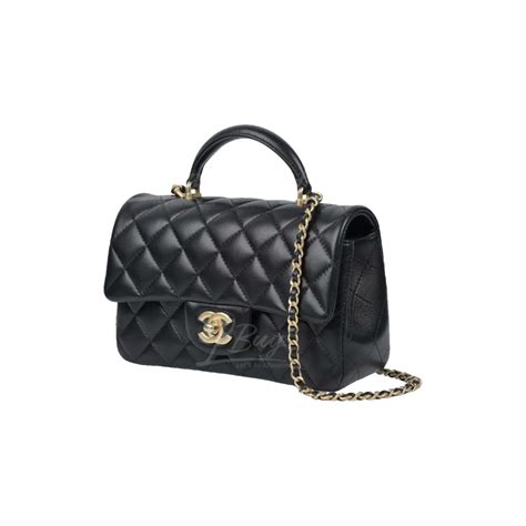 timeless classique top handle leather handbag